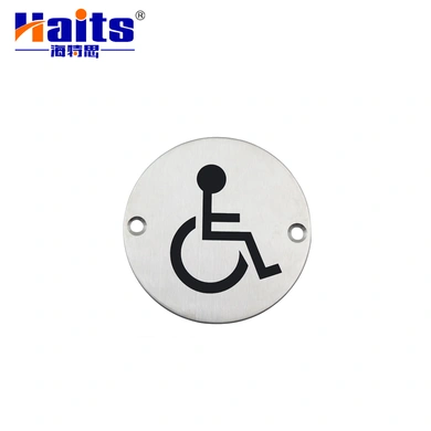 HT-460011 Stainless Steel Public Indicated Disabled Door Signage Plate